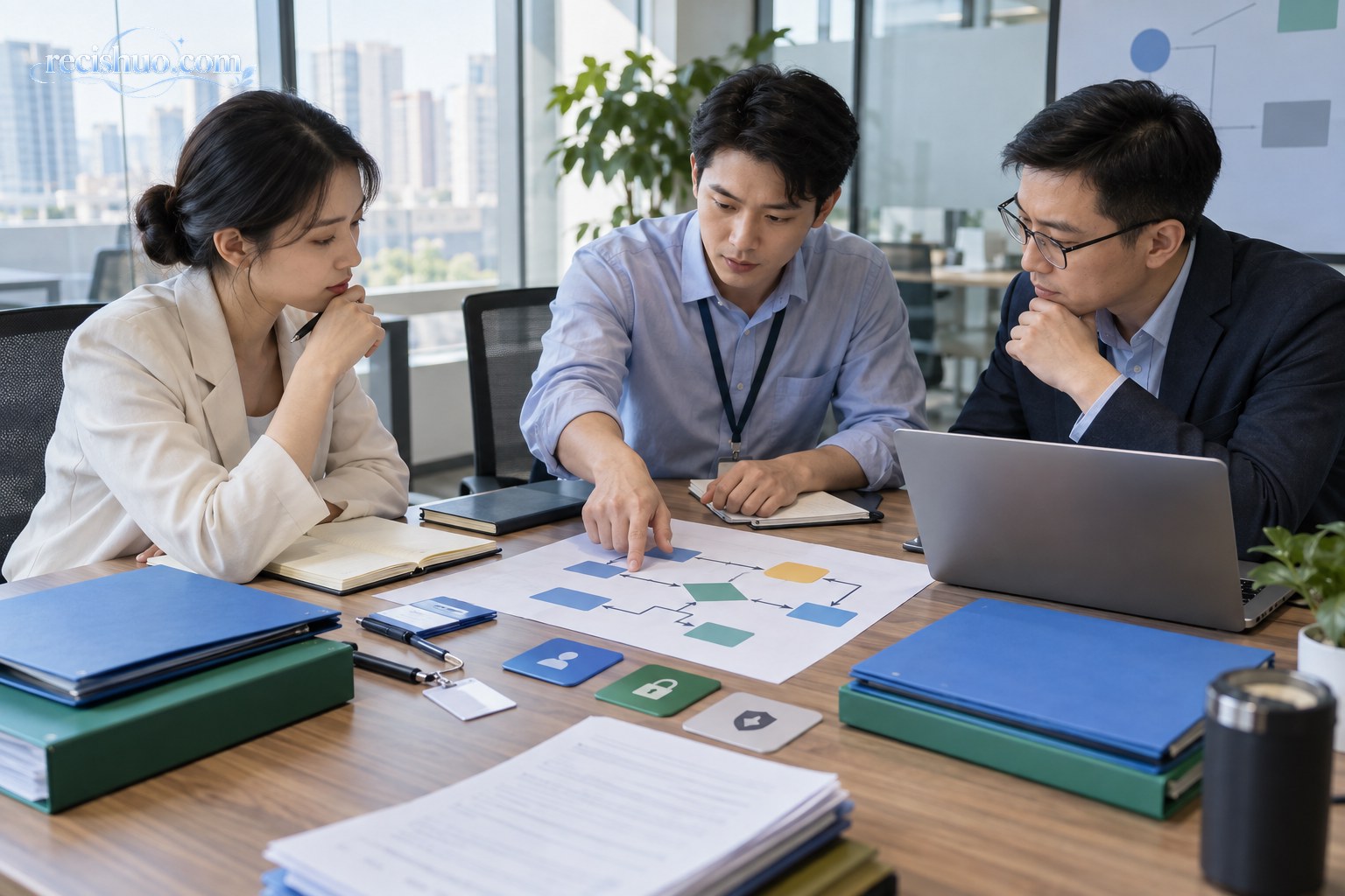企业不同岗位人员围绕数据流程图梳理数据来源与权利边界