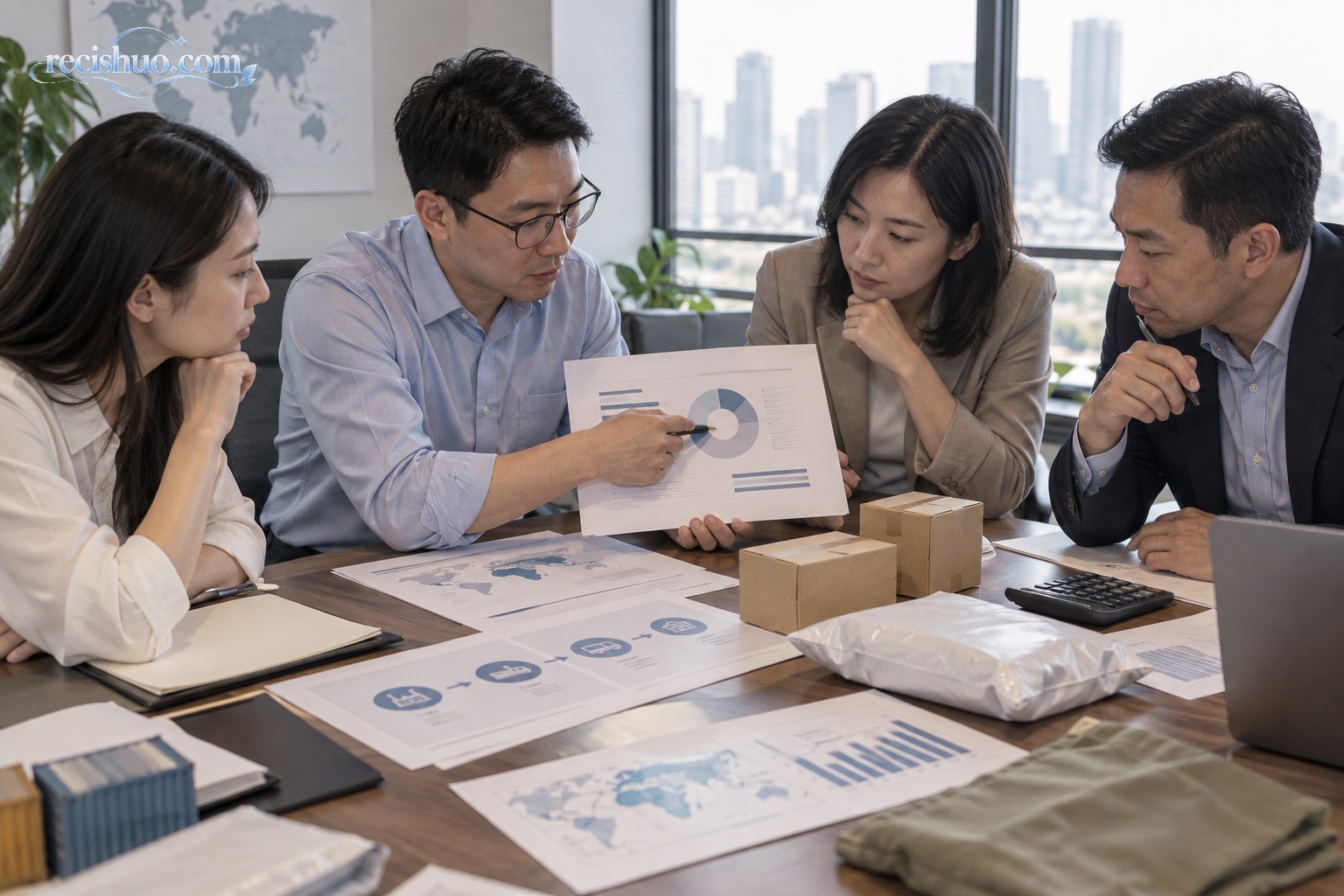 外贸企业团队围绕成本报表、计算器与商品样品评估关税变化影响