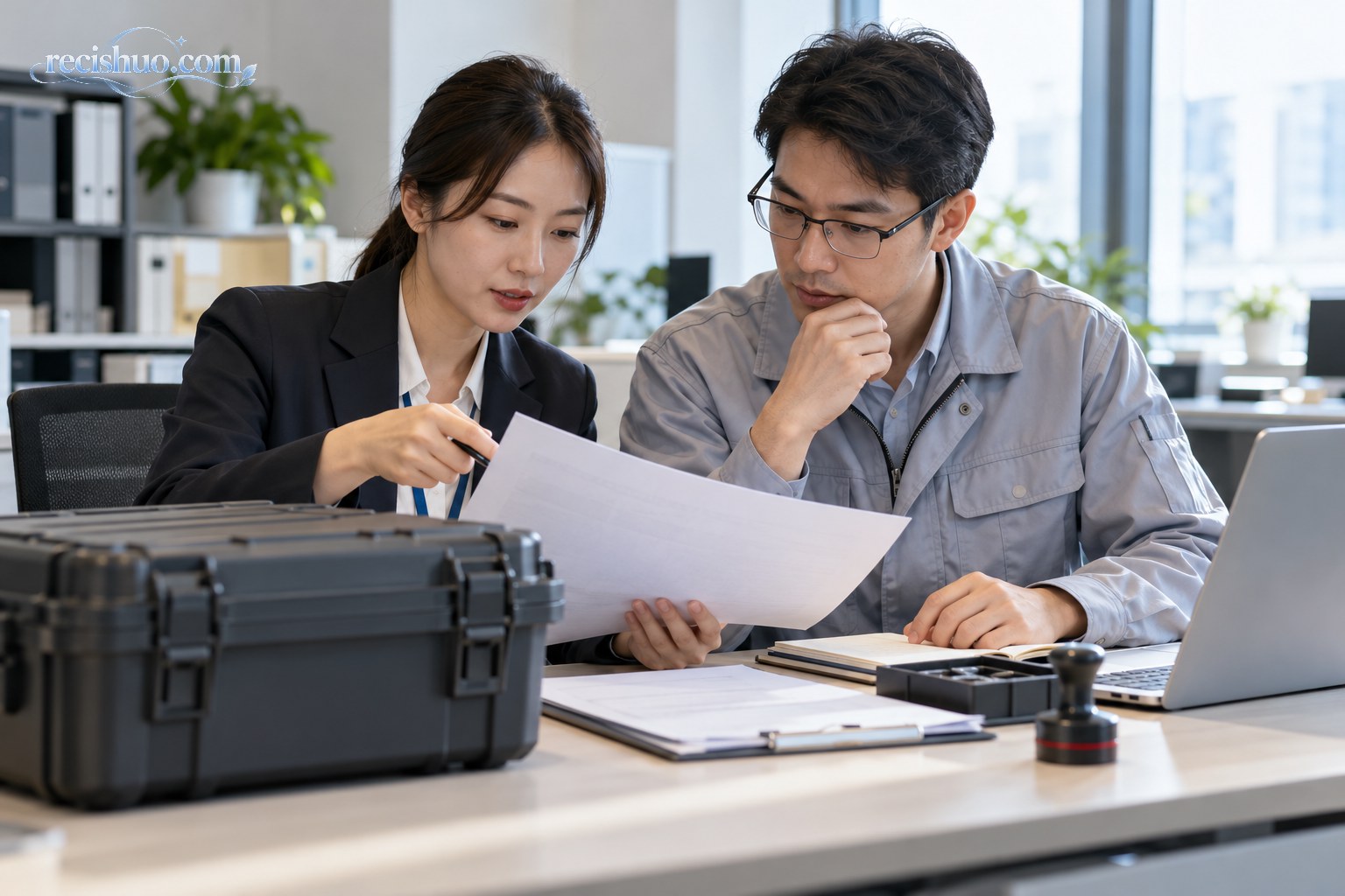 企业合规人员与工程师共同核对关键技术出口材料
